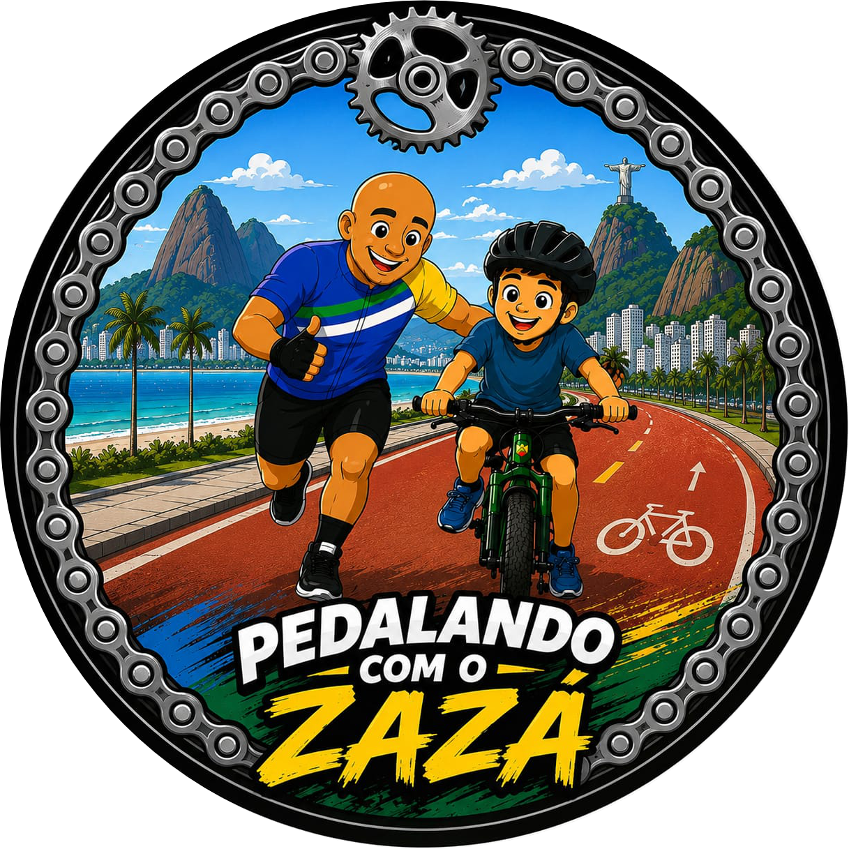 Logo Aprenda a Pedalar com o Zazá